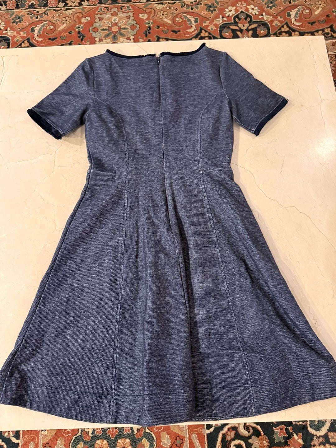 Banana Republic Fit and Flare Denim Dress 6