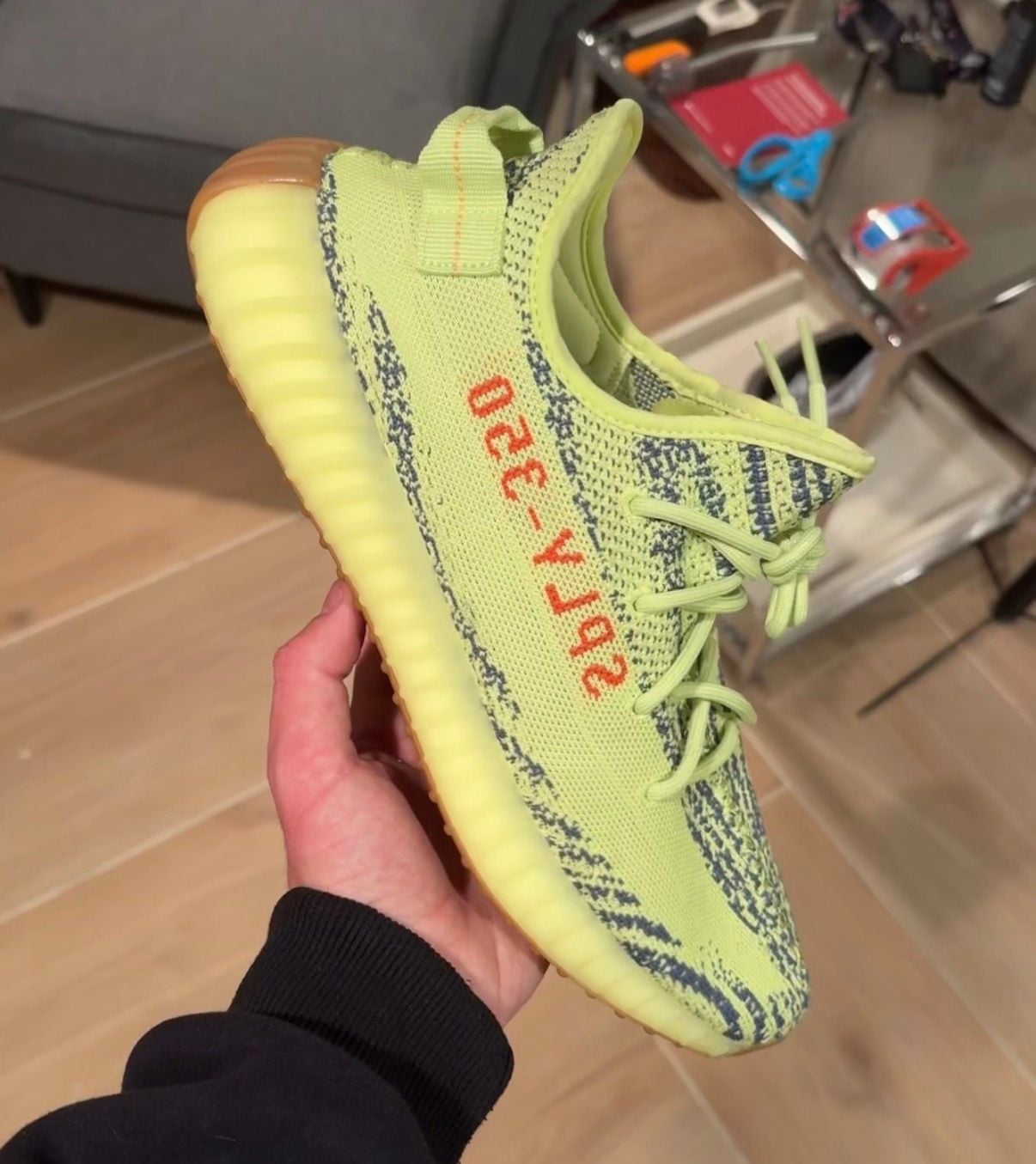 Adidas Yeezy Boost 350 V2 Semi Frozen Yellow Size 11.5 7