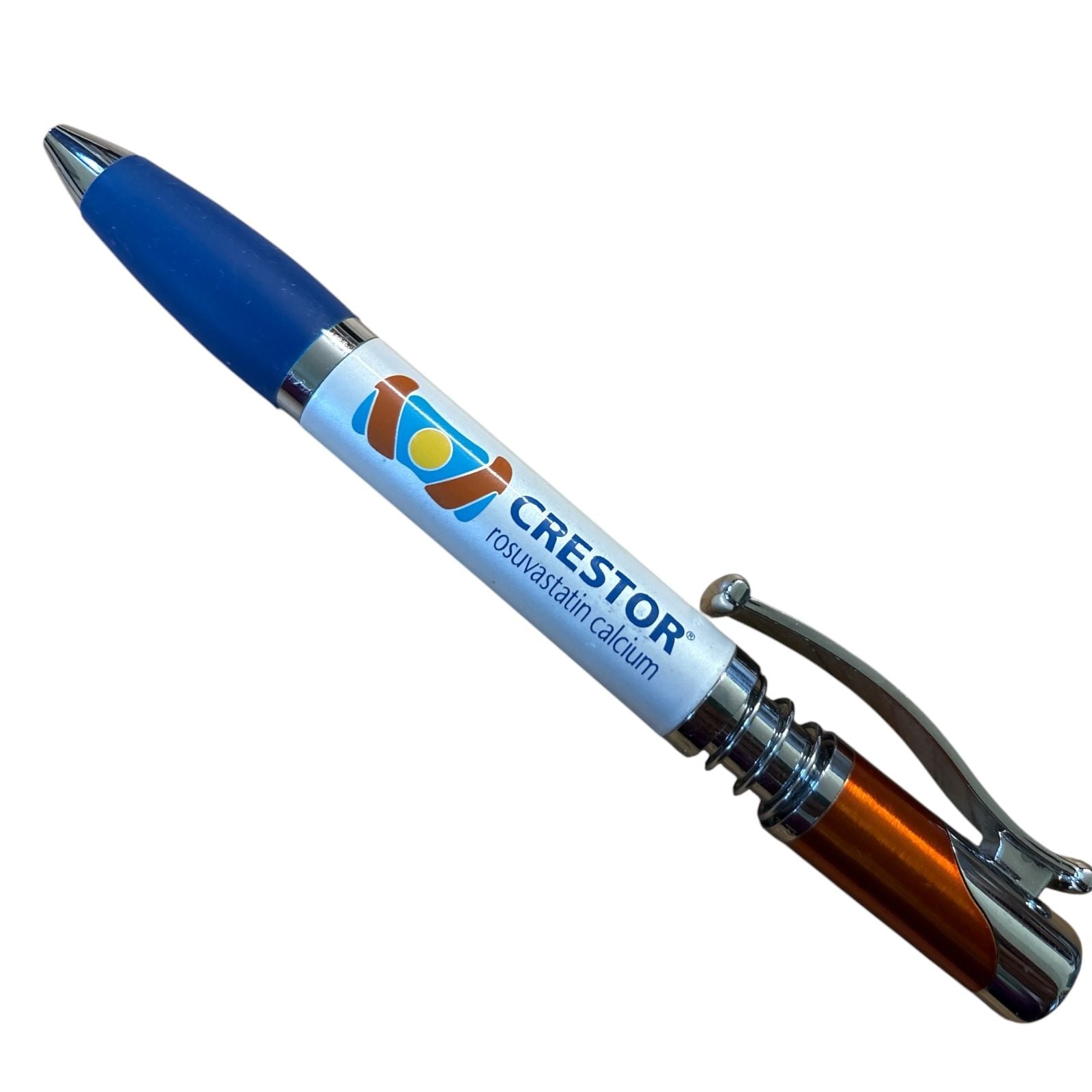 Crestor Rosuvastatin Calcium Promotional Heavy Metal Pen Black Ink Works 1