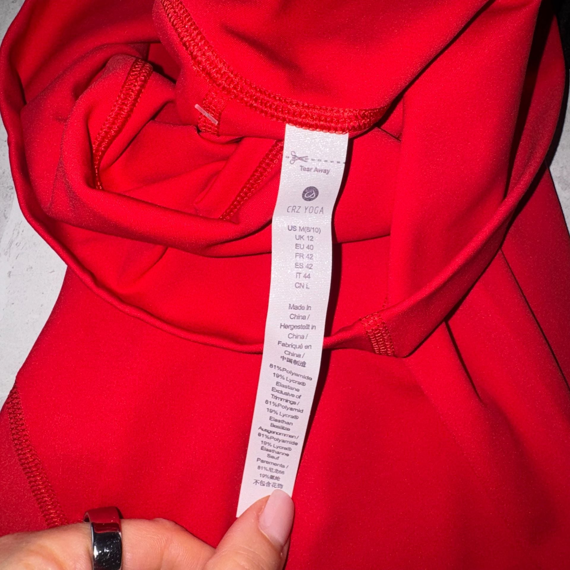 Crz Yoga - full length 28” in legging | Size M | Deep Red 7