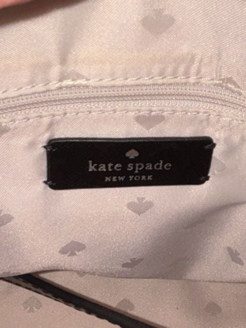 Kate Spade Payton Colorblock Medium Dome Satchel Gray White Black 8