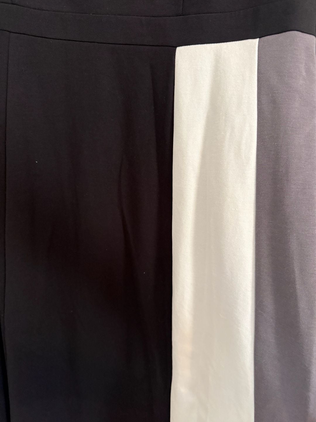 Boden Claudia Ponte Midi Dress Size US 18L Black Colorblock 4