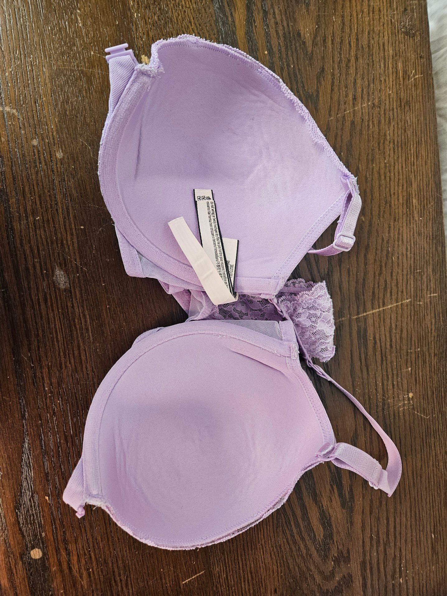 36C Purple DaisyLace FrontClose T ExtremeLift Victorias Secret Plunge PU UW Bra 5