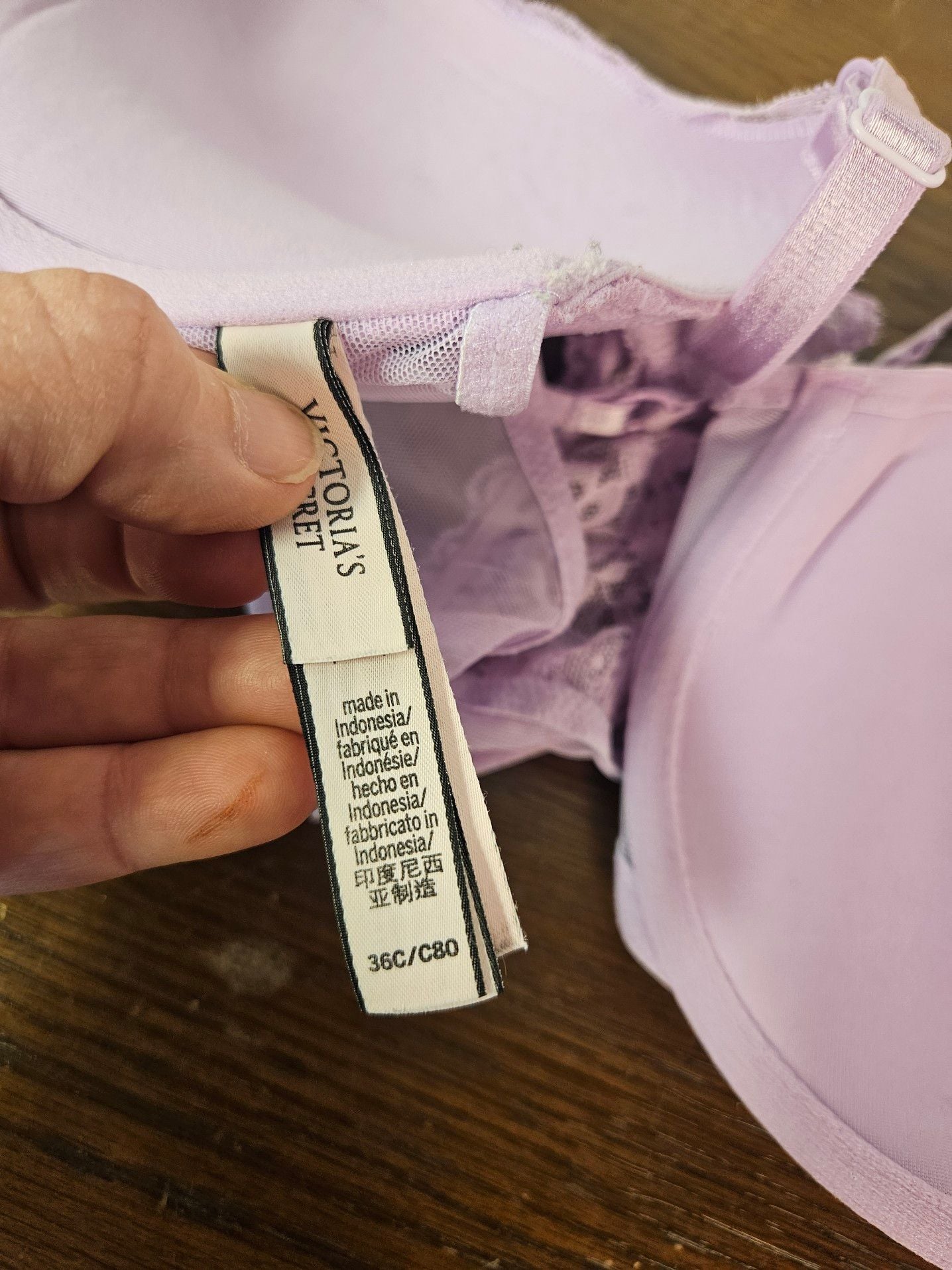 36C Purple DaisyLace FrontClose T ExtremeLift Victorias Secret Plunge PU UW Bra 6