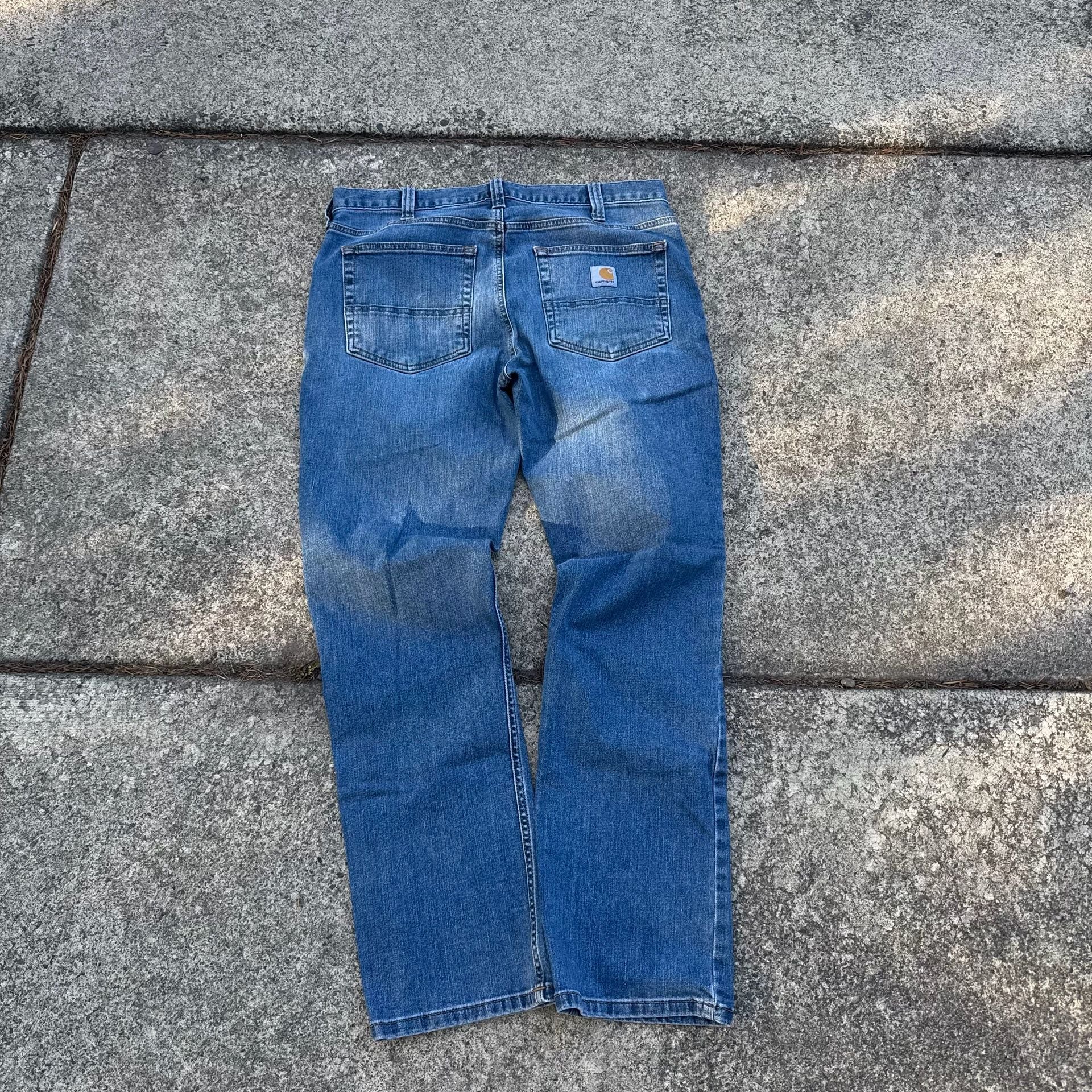 Carhartt Slim Fit Jeans Size 34x30 Medium Wash Denim 4