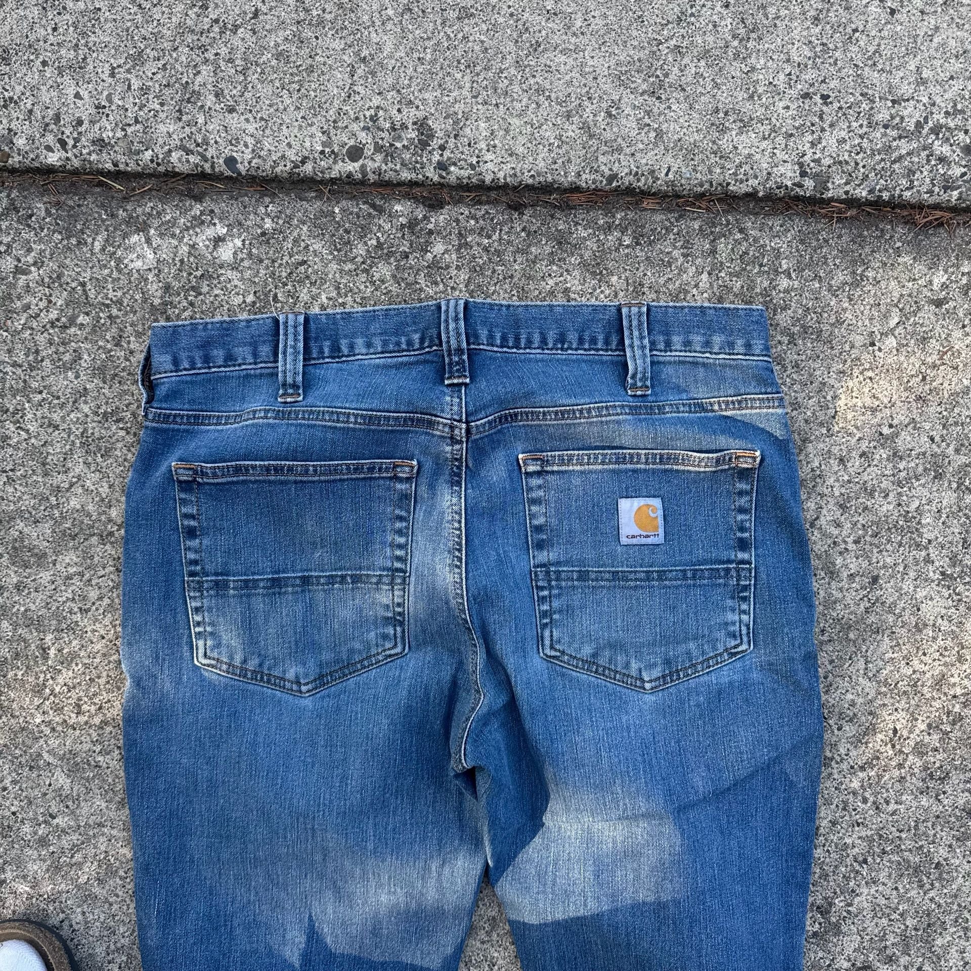 Carhartt Slim Fit Jeans Size 34x30 Medium Wash Denim 5