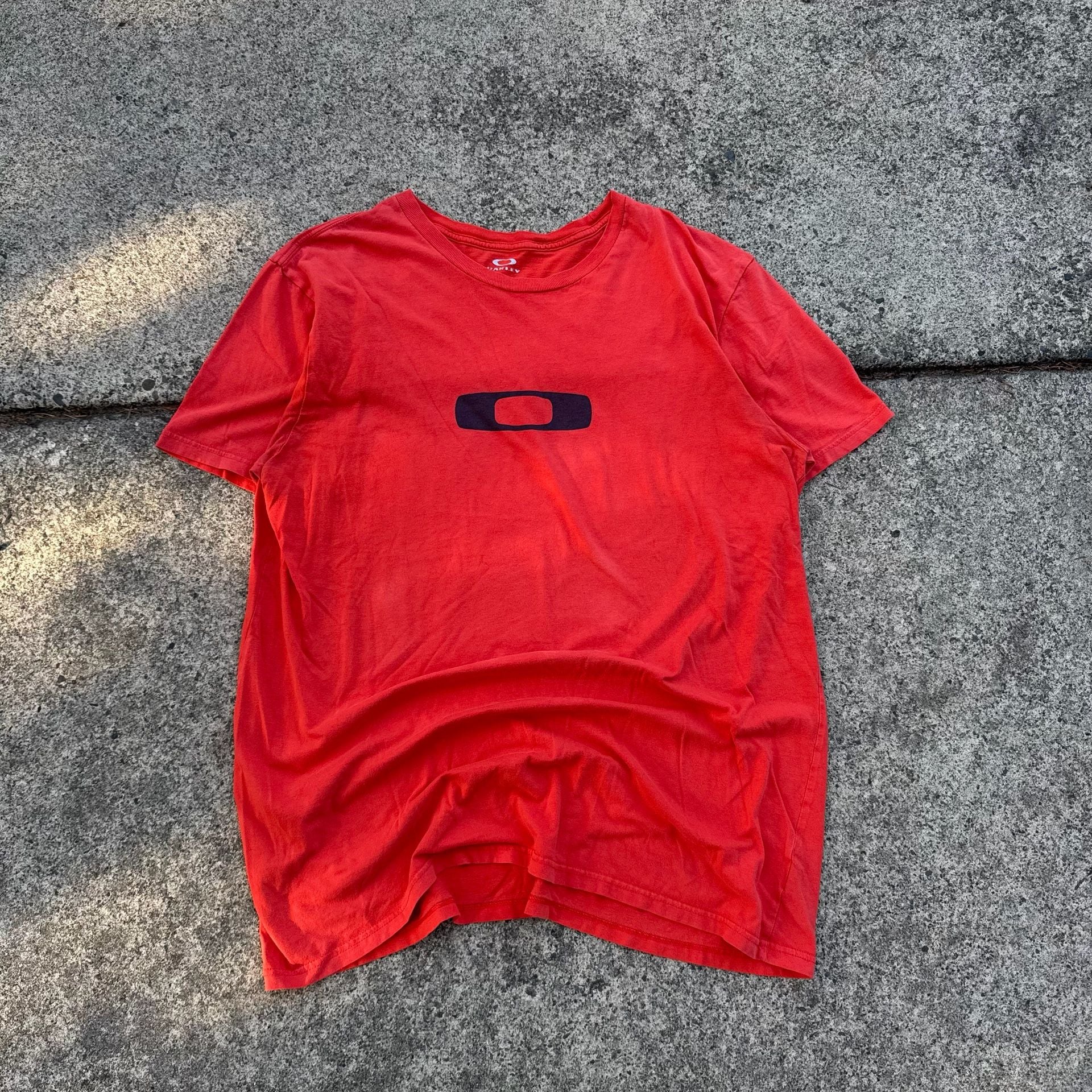 Oakley T-Shirt XL/TG Red Logo Center Short Sleeve 3
