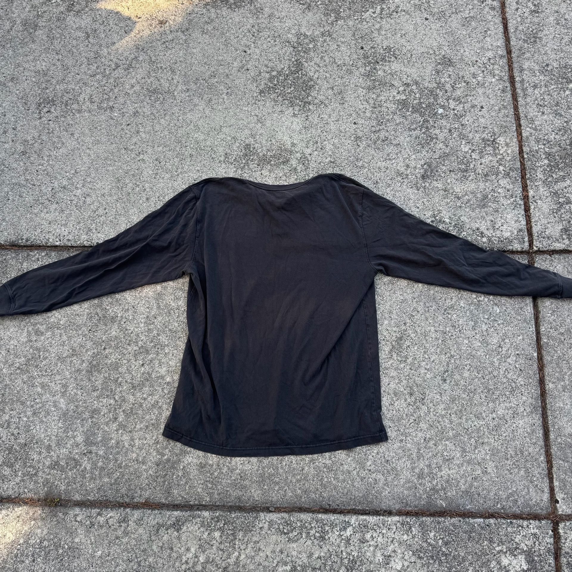 Carhartt Long Sleeve Henley Pocket T-Shirt Size XL Tall Black 6