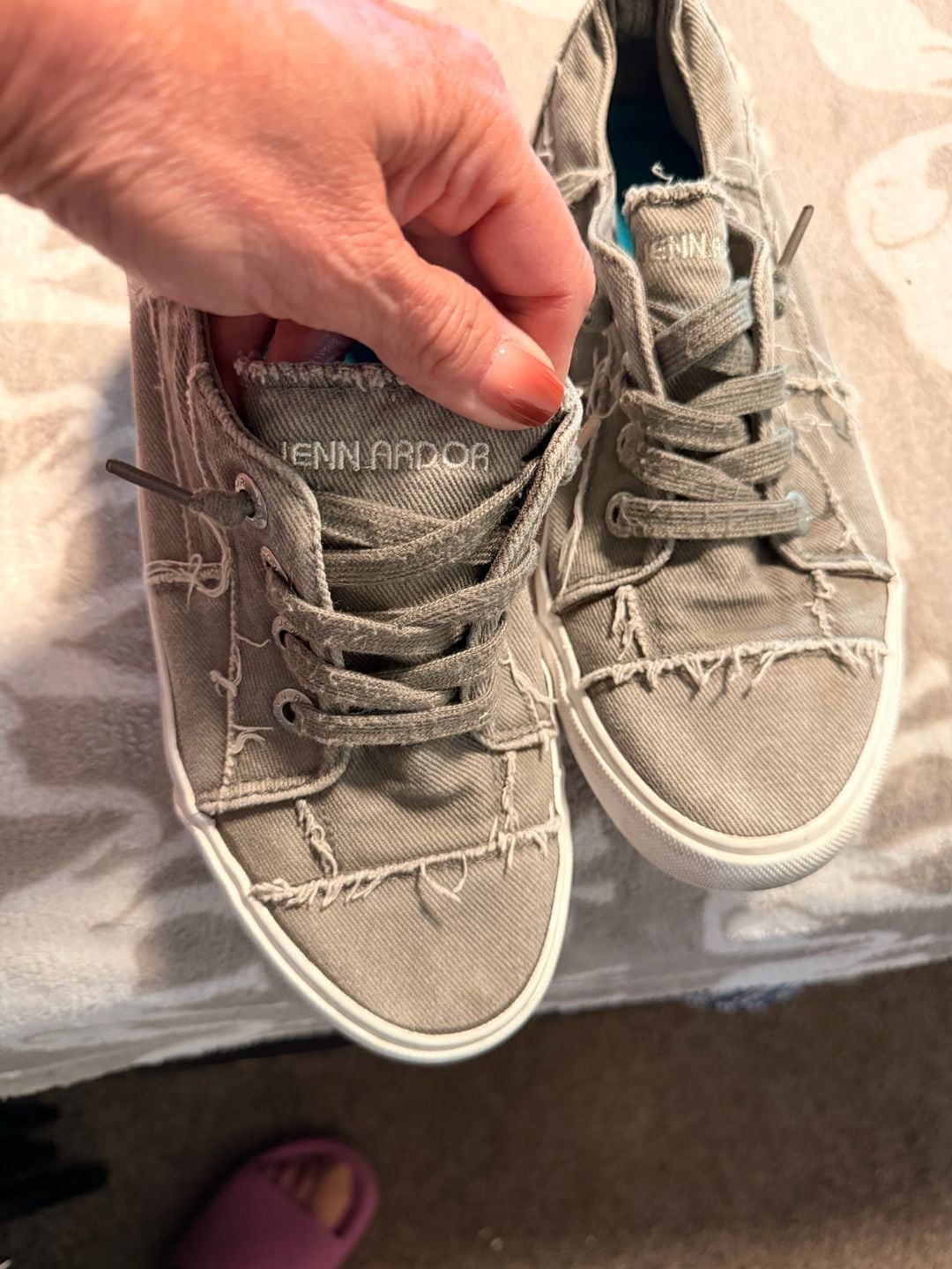 Jenn Ardor Canvas Sneakers Gray 2