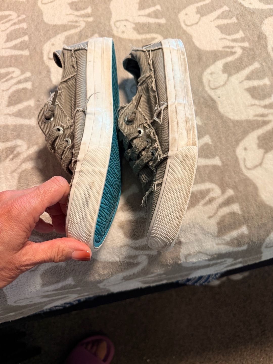 Jenn Ardor Canvas Sneakers Gray 3