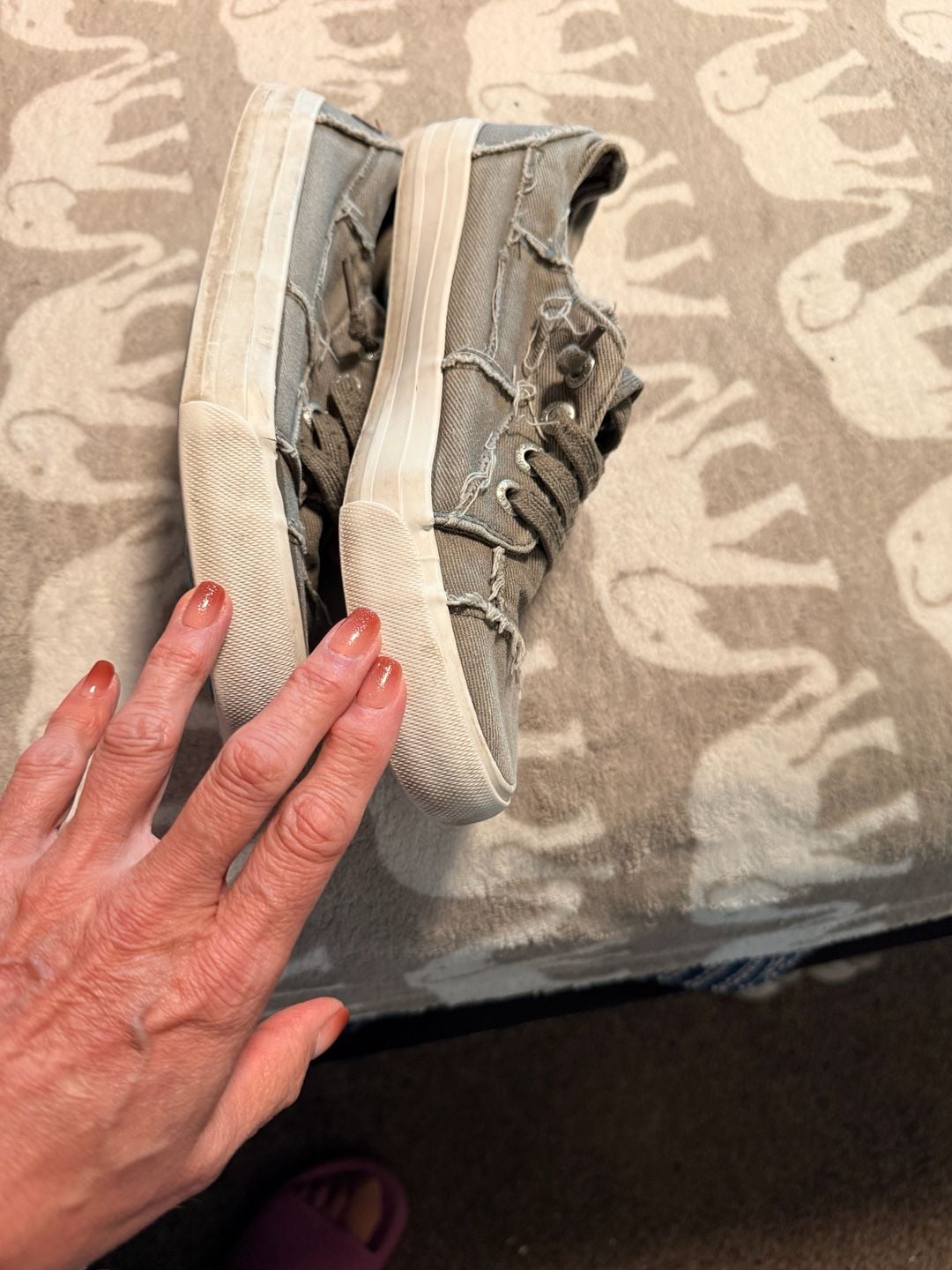 Jenn Ardor Canvas Sneakers Gray 5