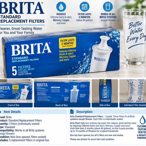 Brita Standard Replacement Filters.