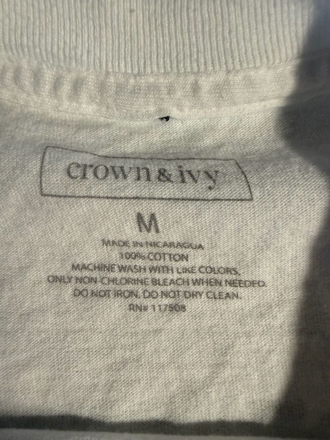 Crown & Ivy Graphic T-Shirt Size M White Ale In One Golf 4