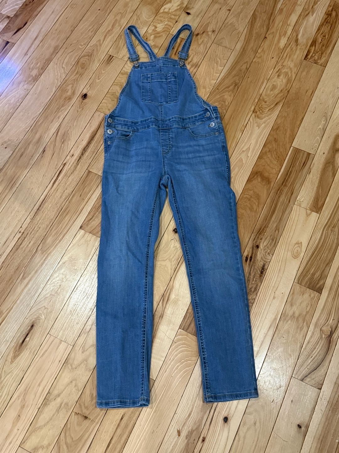 Thereabouts Girls Denim Overalls Size 14.5 Plus 7