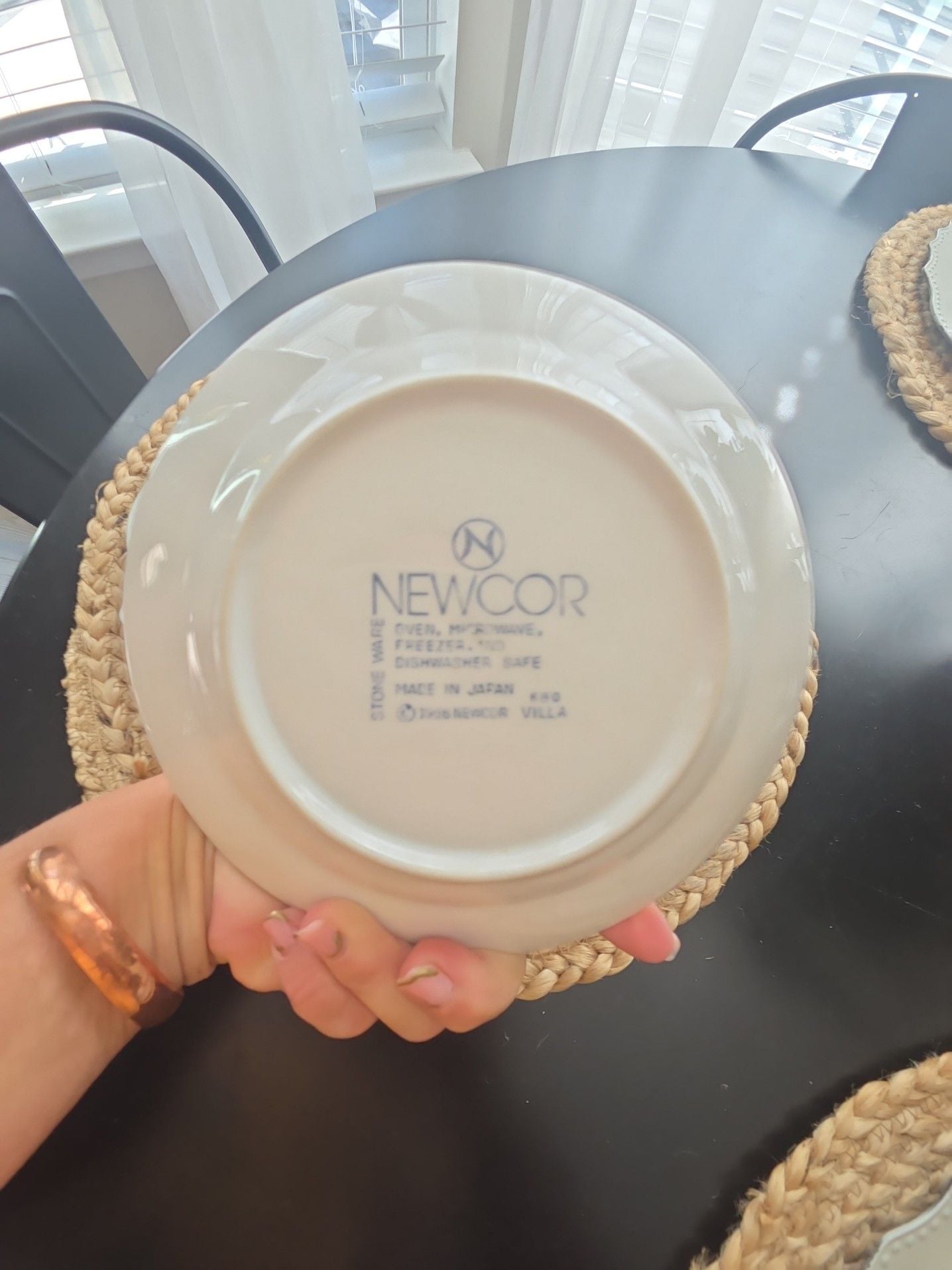 Vintage Blue and White Transferware Salad Plates Set of 6 10