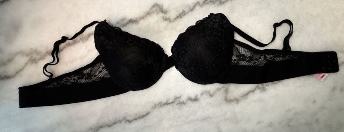 Juicy Couture Push Up Bra Size 34B Black Lace 2