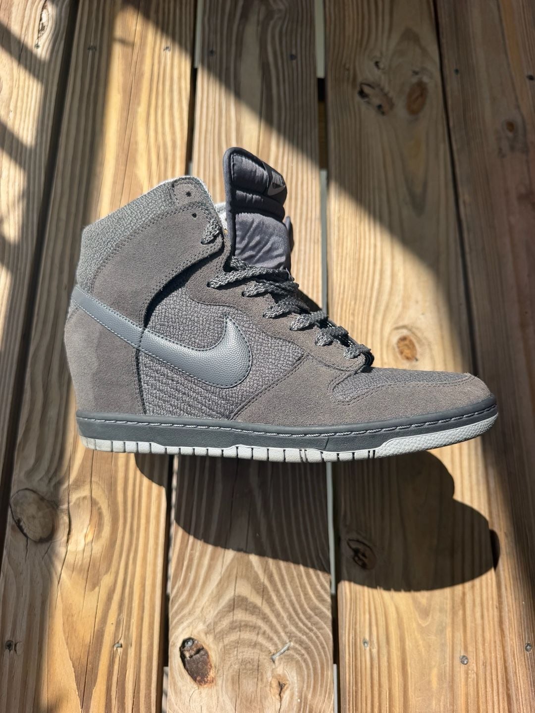2014 Nike Dunk Sky Hi Wedge Gray 2
