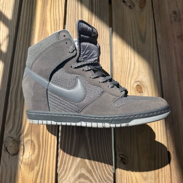 2014 Nike Dunk Sky Hi Wedge Gray