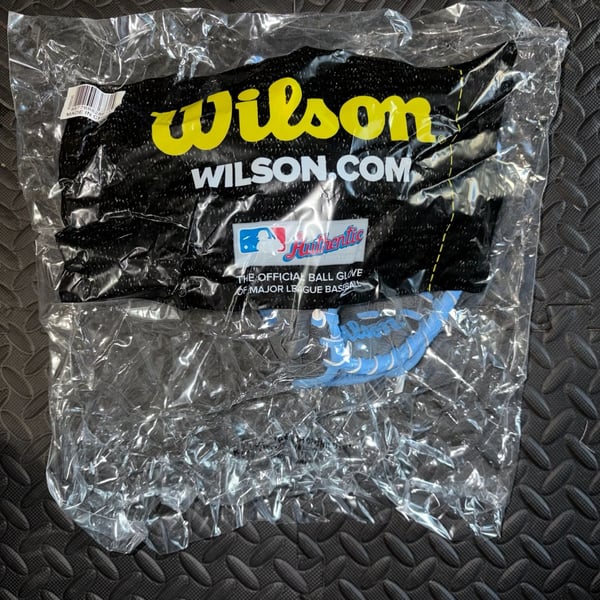 Wilson A200 Youth Baseball Glove 7 & Under Gray Blue Autism Speaks