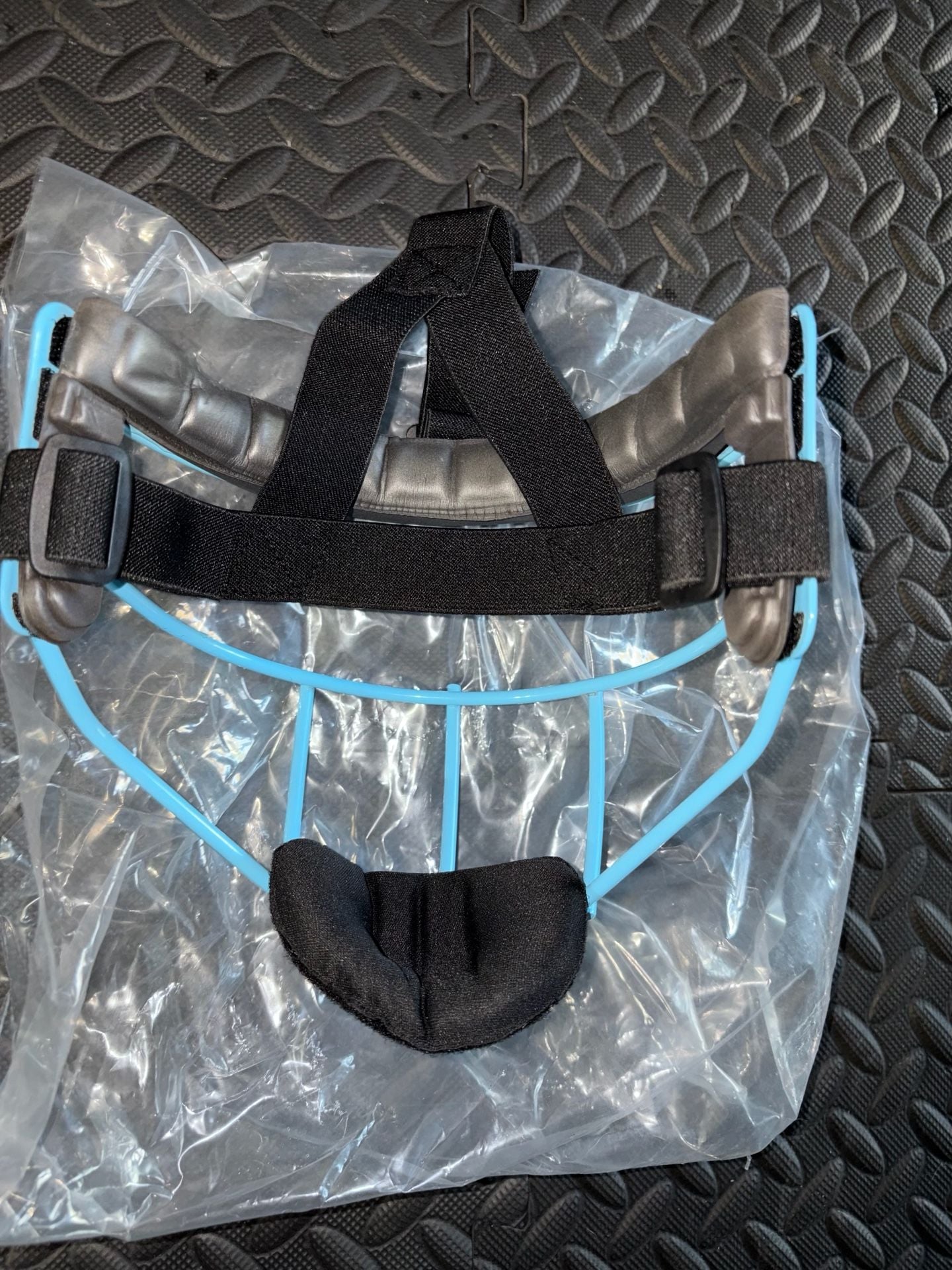 Defender Sports Youth Fielder's Mask Blue Softball Face Guard 3