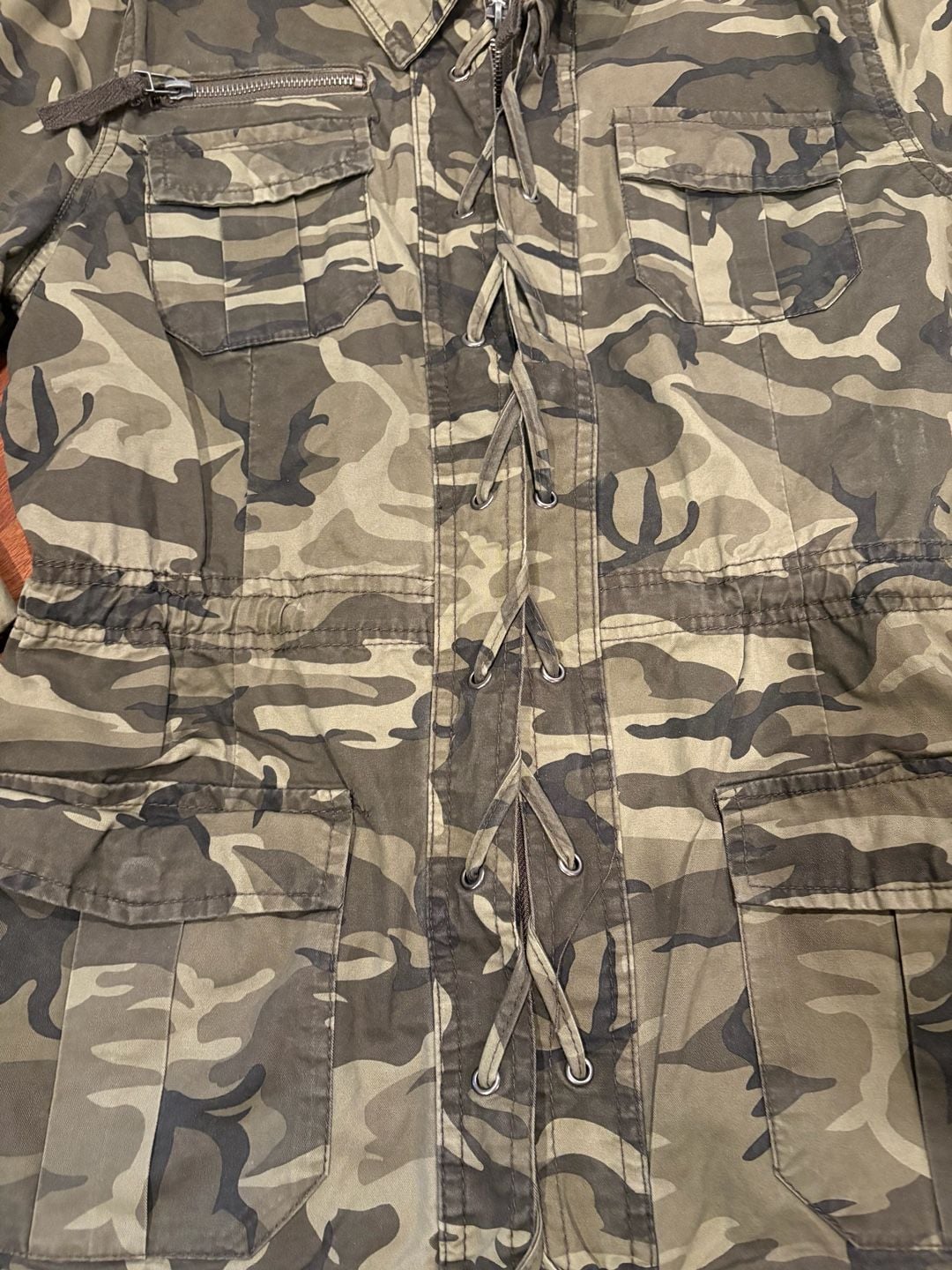 Ashley 26 International Camo Jacket Size M Utility Army Military 3