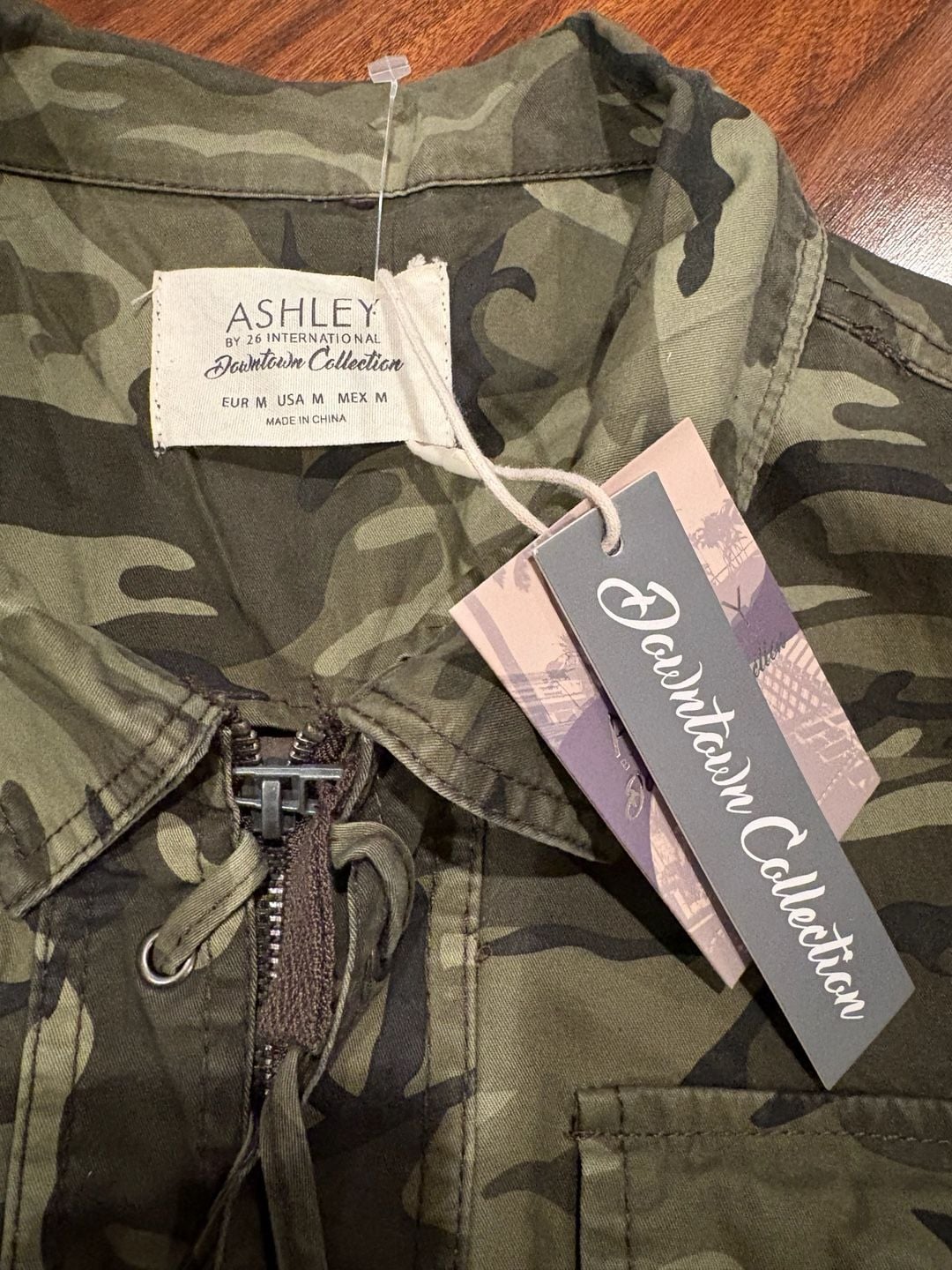 Ashley 26 International Camo Jacket Size M Utility Army Military 4