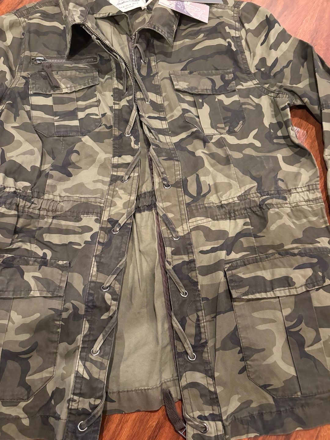Ashley 26 International Camo Jacket Size M Utility Army Military 5