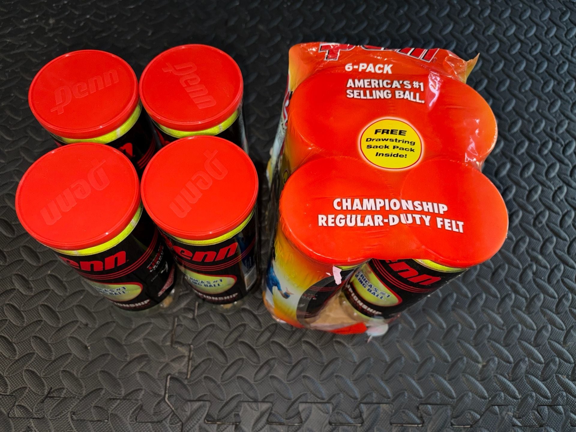 Penn Championship Regular Duty 6-Pack Tennis Balls 1