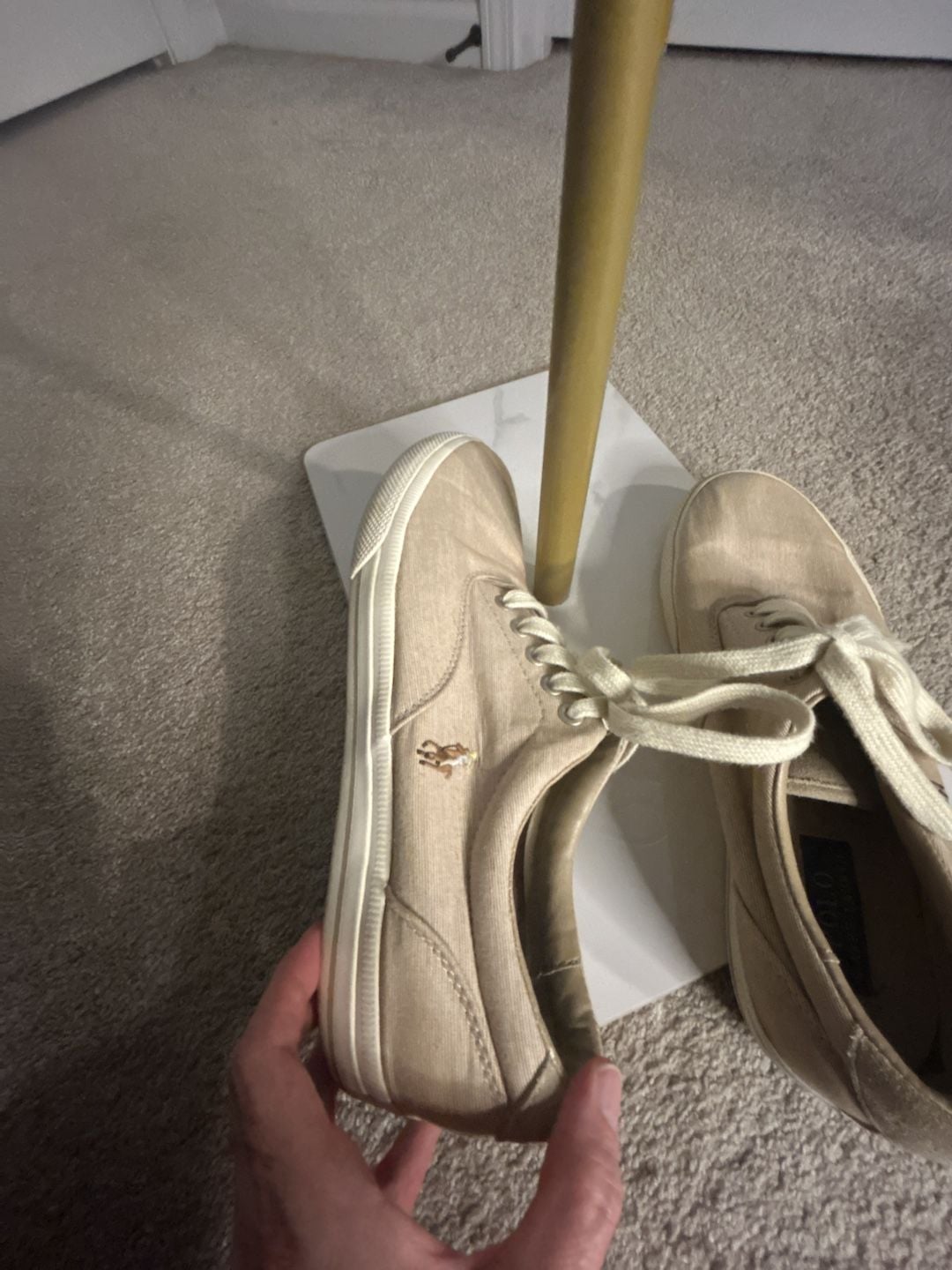 Polo Ralph Lauren Vaughn Sneaker Beige Canvas 8
