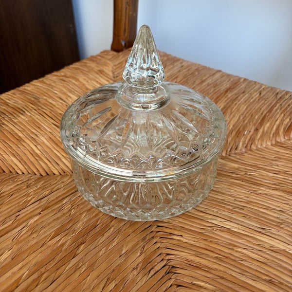 Indiana Glass Princess Clear Candy Dish