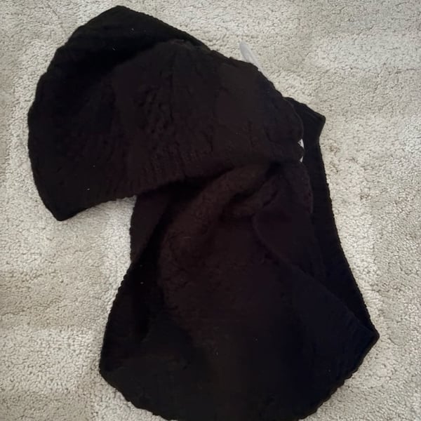 Gap Knit Infinity Scarf One Size Brown Jacquard