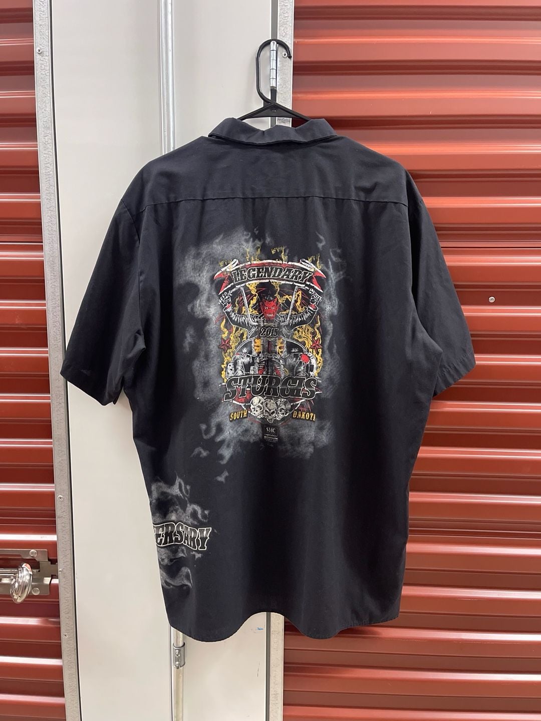 Dickies Sturgis 75th Anniversary Button Up Black Short Sleeve Work Shirt 7
