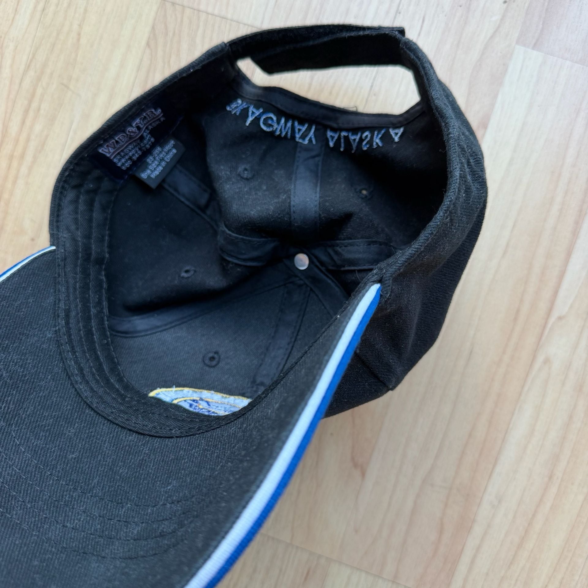 White Pass & Yukon Route Baseball Cap 2018 Skagway Alaska Black Adjustable 4