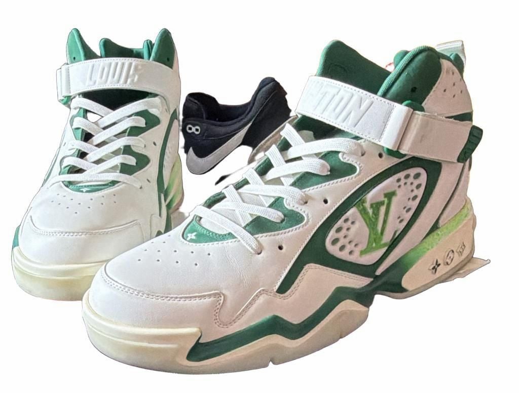 Louis Vuitton LV Trainer 2 High-Top Green Virgil Abloh Size 12(us13) 8