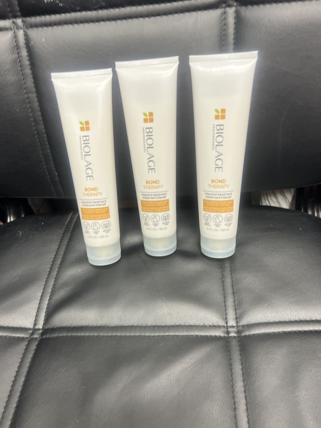 3 tubes of Biolage Bond Therapy Intensive Treatment Size 5.1 FL OZ / 150 ml 2