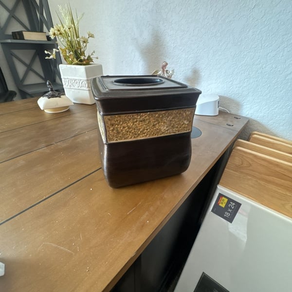 Morillo Brown Square Tissue Box Cover