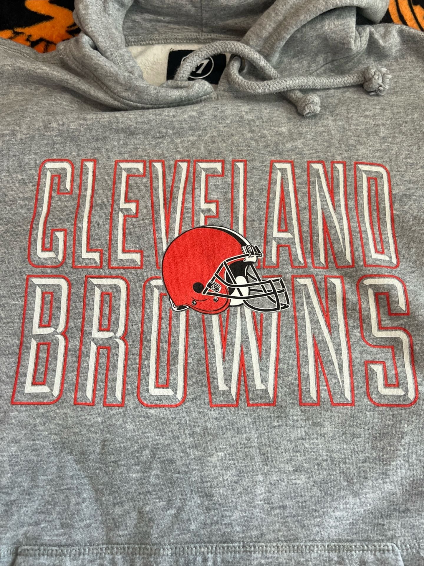 '47 Cleveland Browns Bevel Headline Hoodie Gray Size M 11