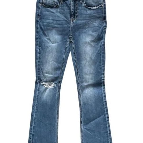 Vigoss Marley Bootcut Jeans Size 7/28 Blue Distressed Hem