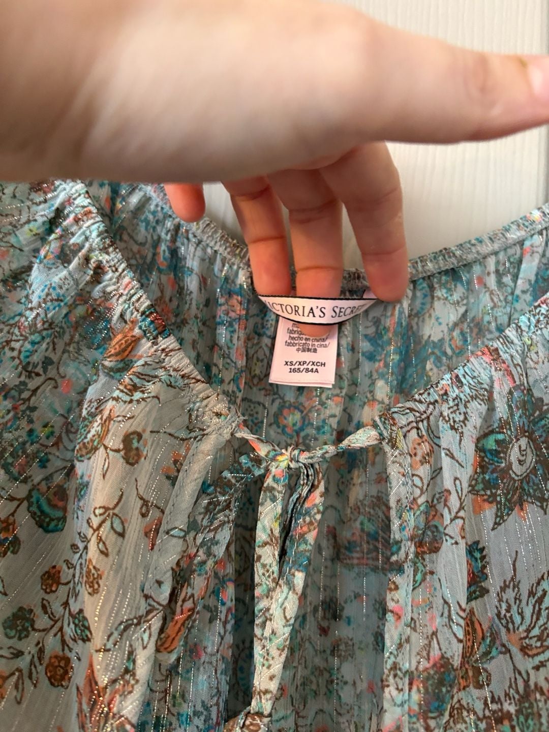 Victoria's Secret Romper Size XS Bell Sleeve Boho Y2KFestival Metallic Sheer 5