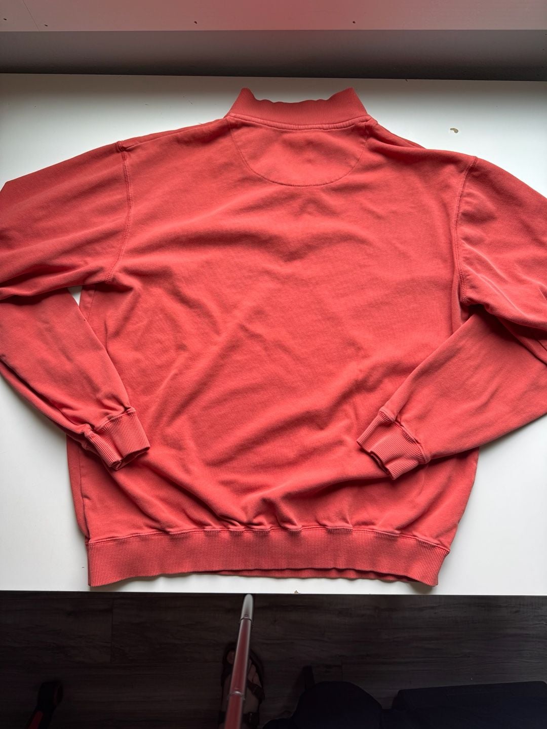 Cabelas 1/4 Zip Sweatshirt Size L/G Red Cotton 3