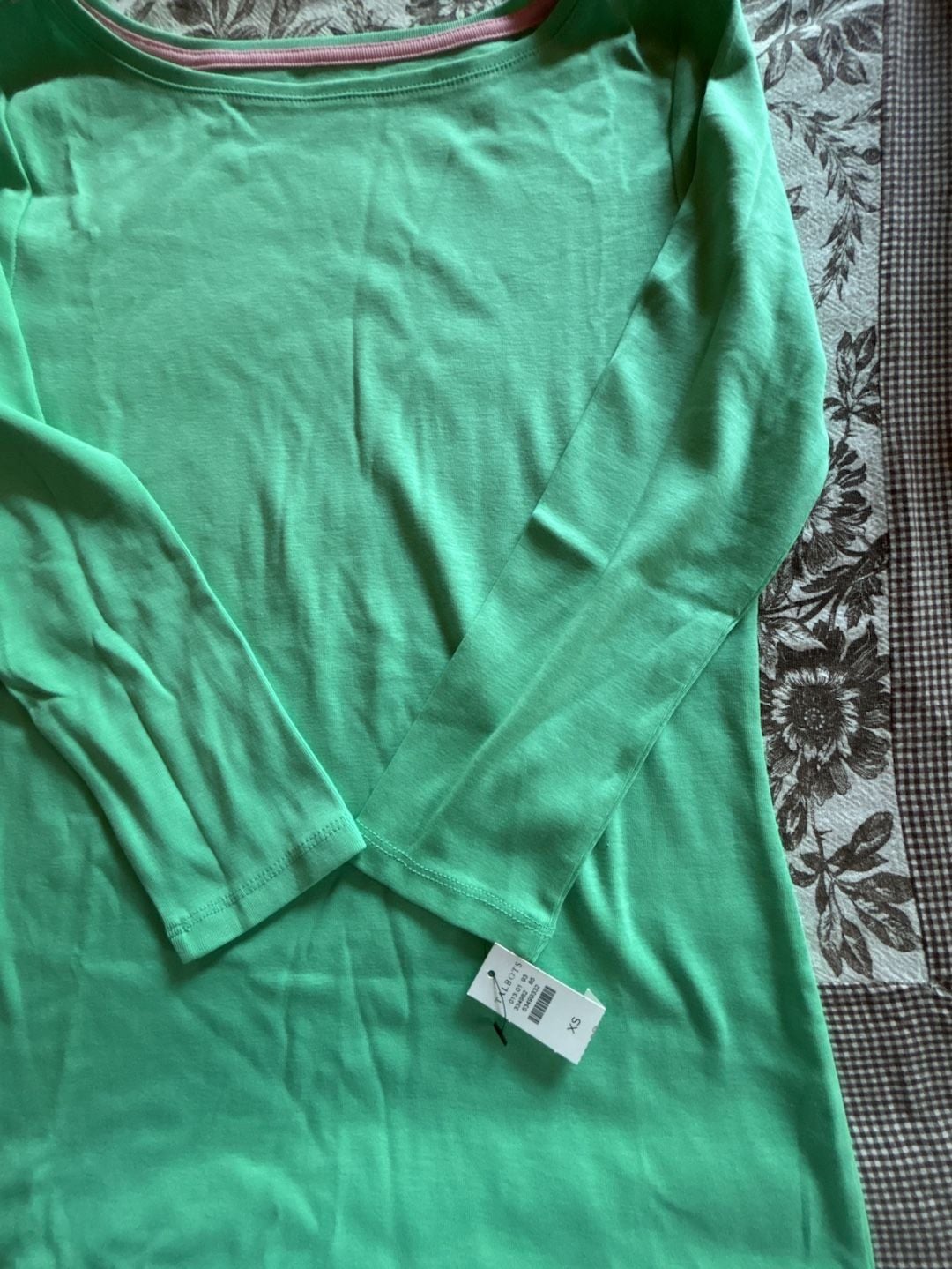 Pima Cotton Bateau Neck Tee 3