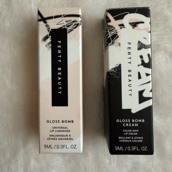 Fenty Beauty Gloss Bomb Fenty Glow 02 + Gloss Bomb Cream Riri 08 Bundle New