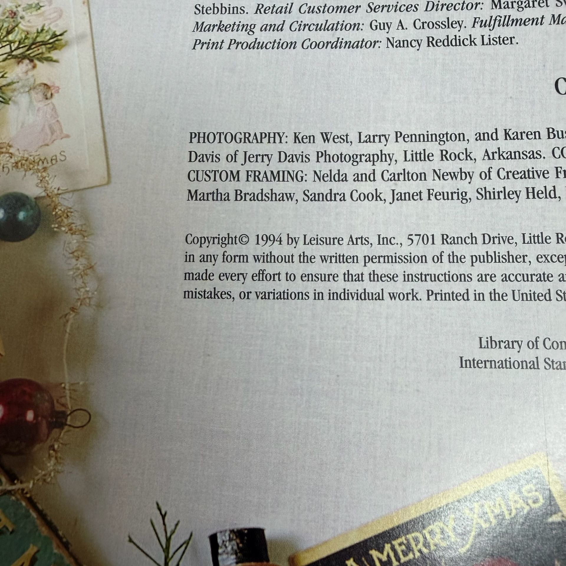 Leisure Arts Down Santa Claus Lane Hardcover Book 3