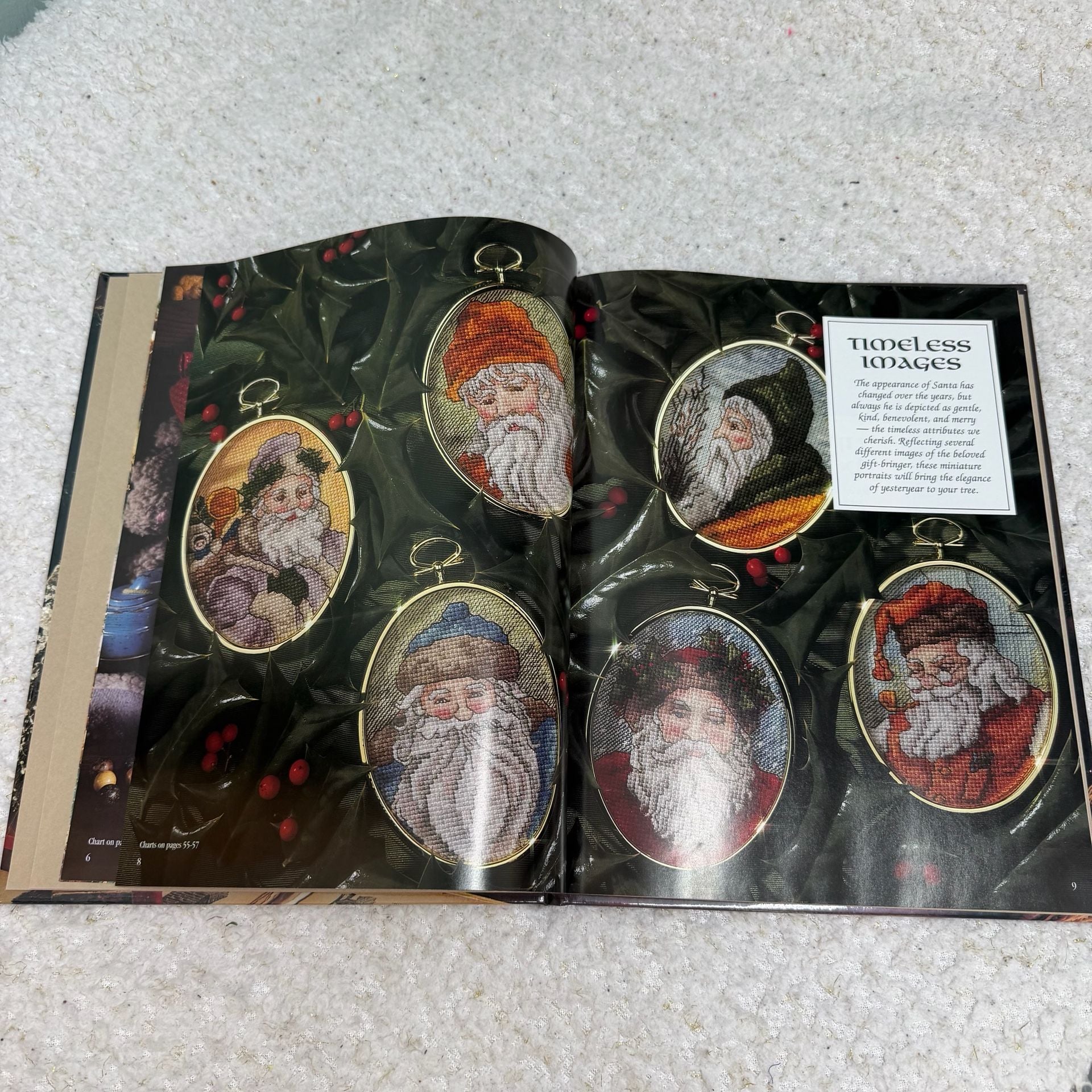 Leisure Arts Down Santa Claus Lane Hardcover Book 4