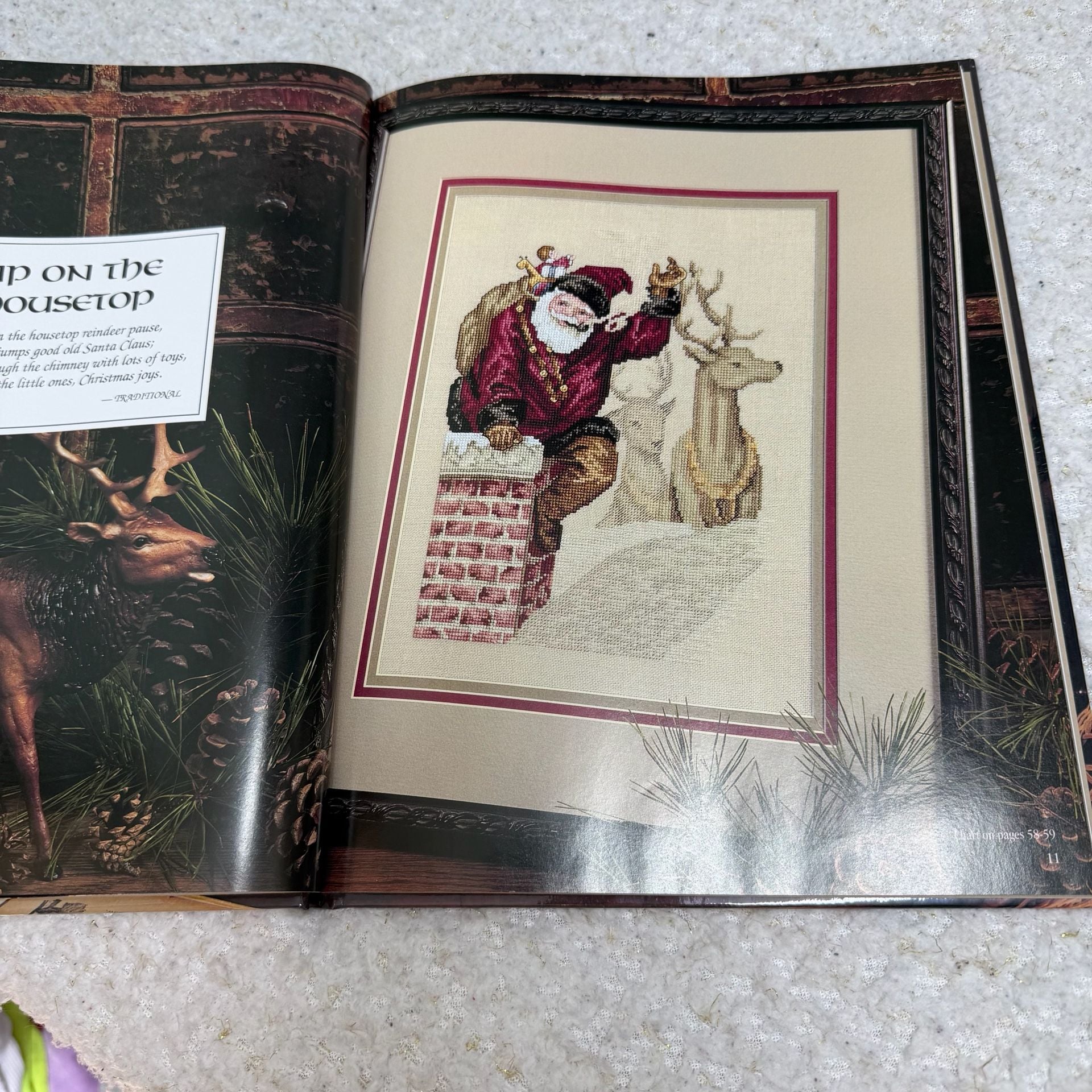 Leisure Arts Down Santa Claus Lane Hardcover Book 5