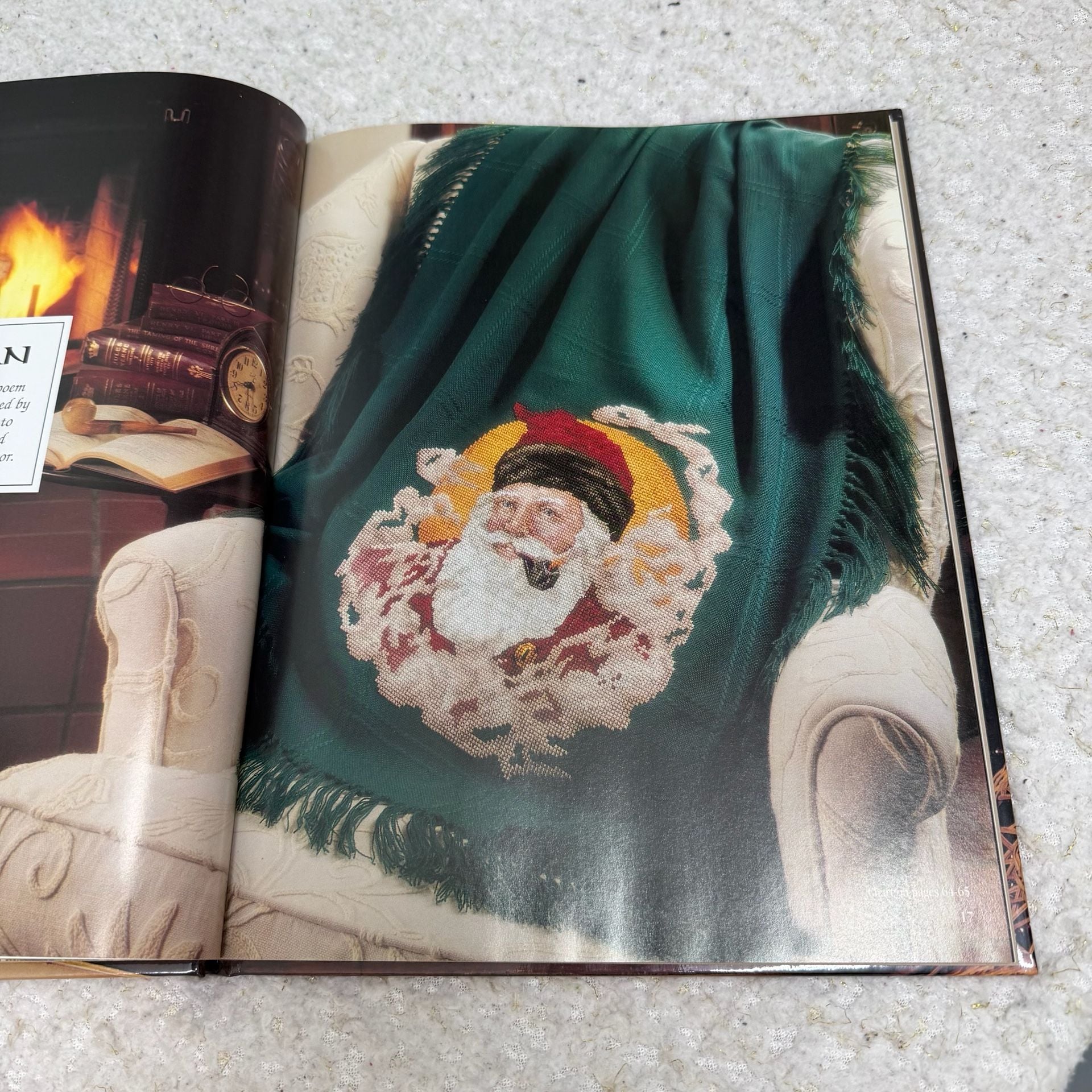 Leisure Arts Down Santa Claus Lane Hardcover Book 6