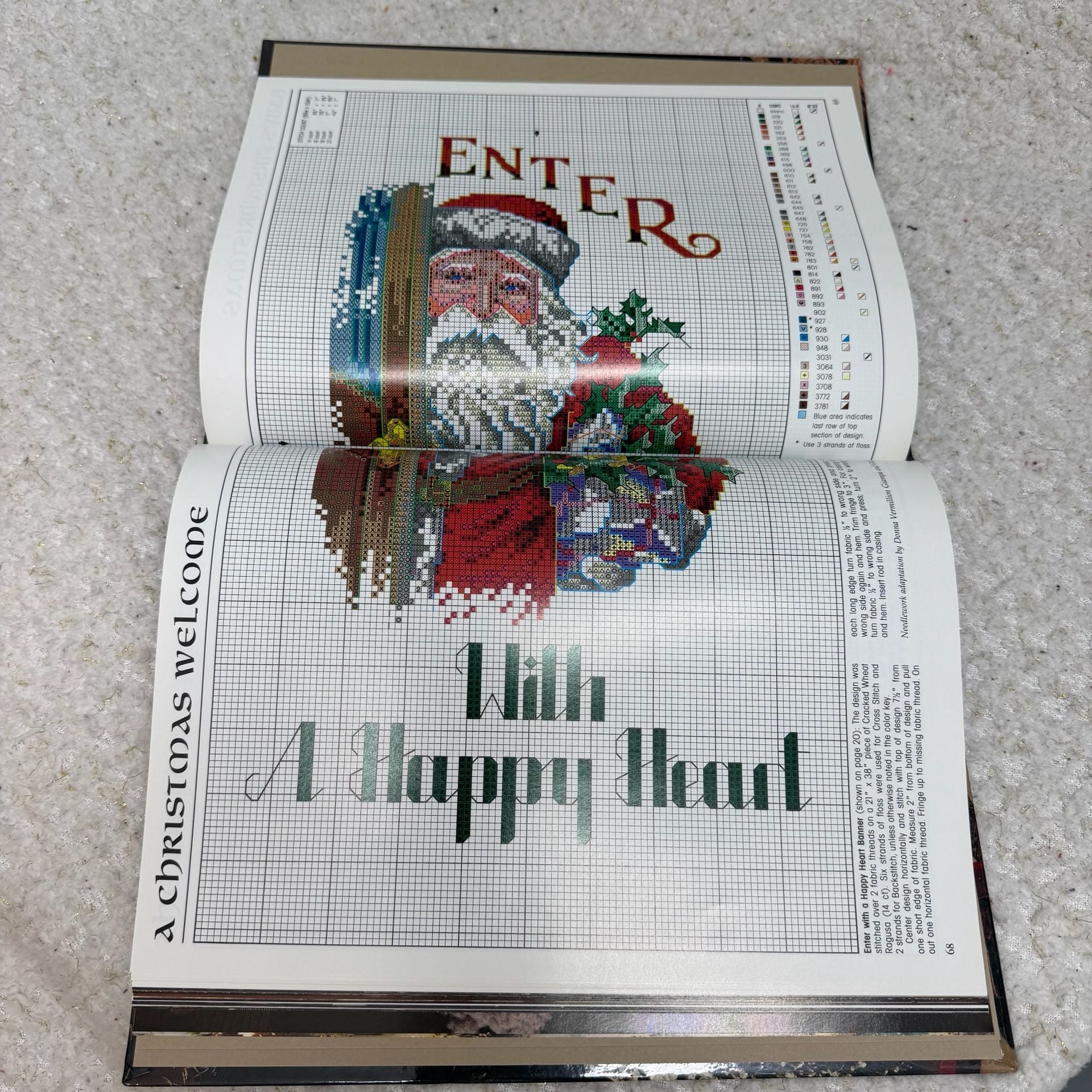 Leisure Arts Down Santa Claus Lane Hardcover Book 9