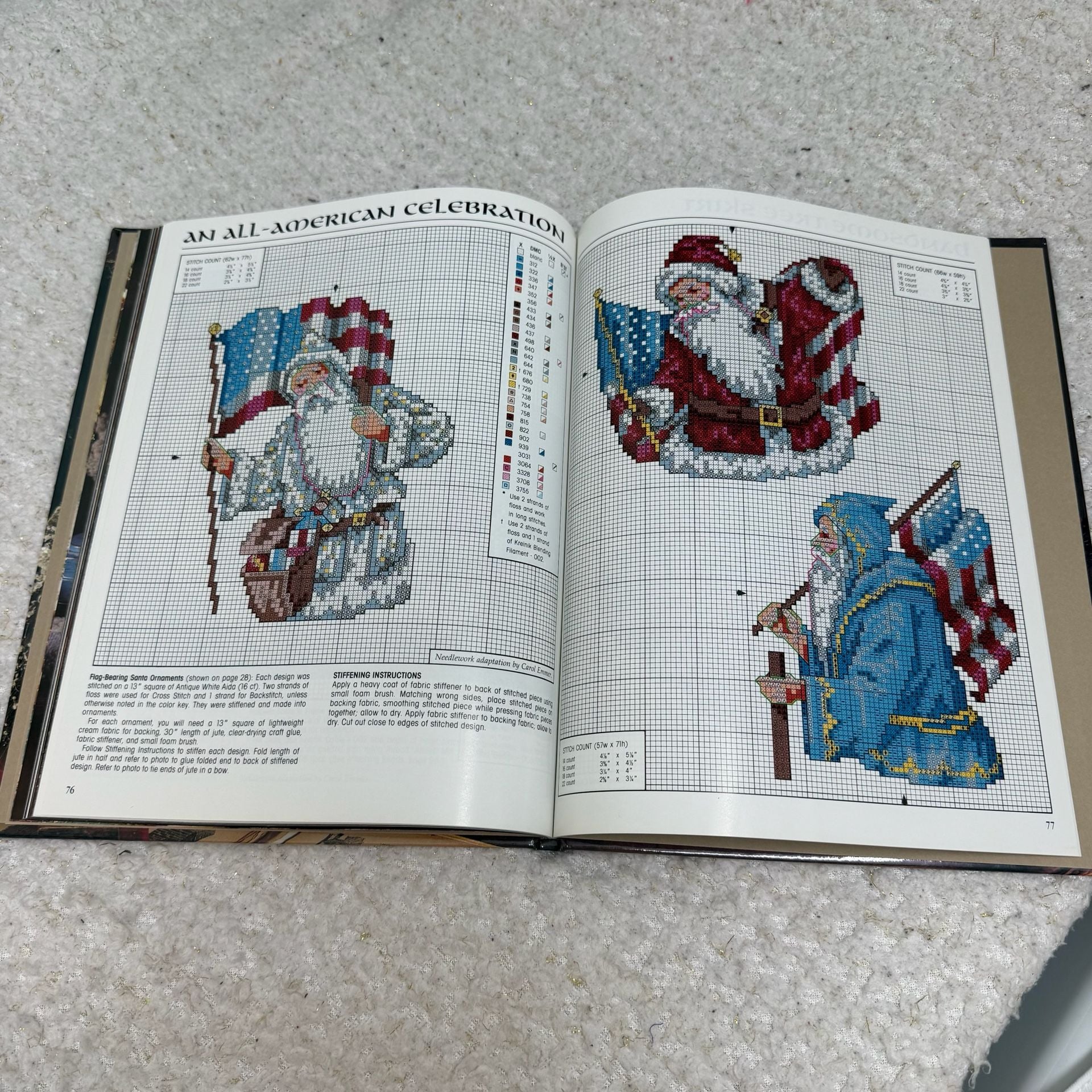 Leisure Arts Down Santa Claus Lane Hardcover Book 11