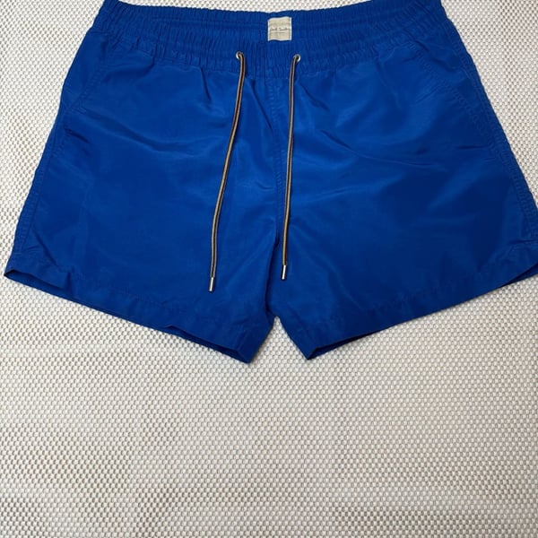 Paul Smith Men’s Swimwear Swim Shorts Size S Royal Blue Recycled Polyester Retail Price $133.61