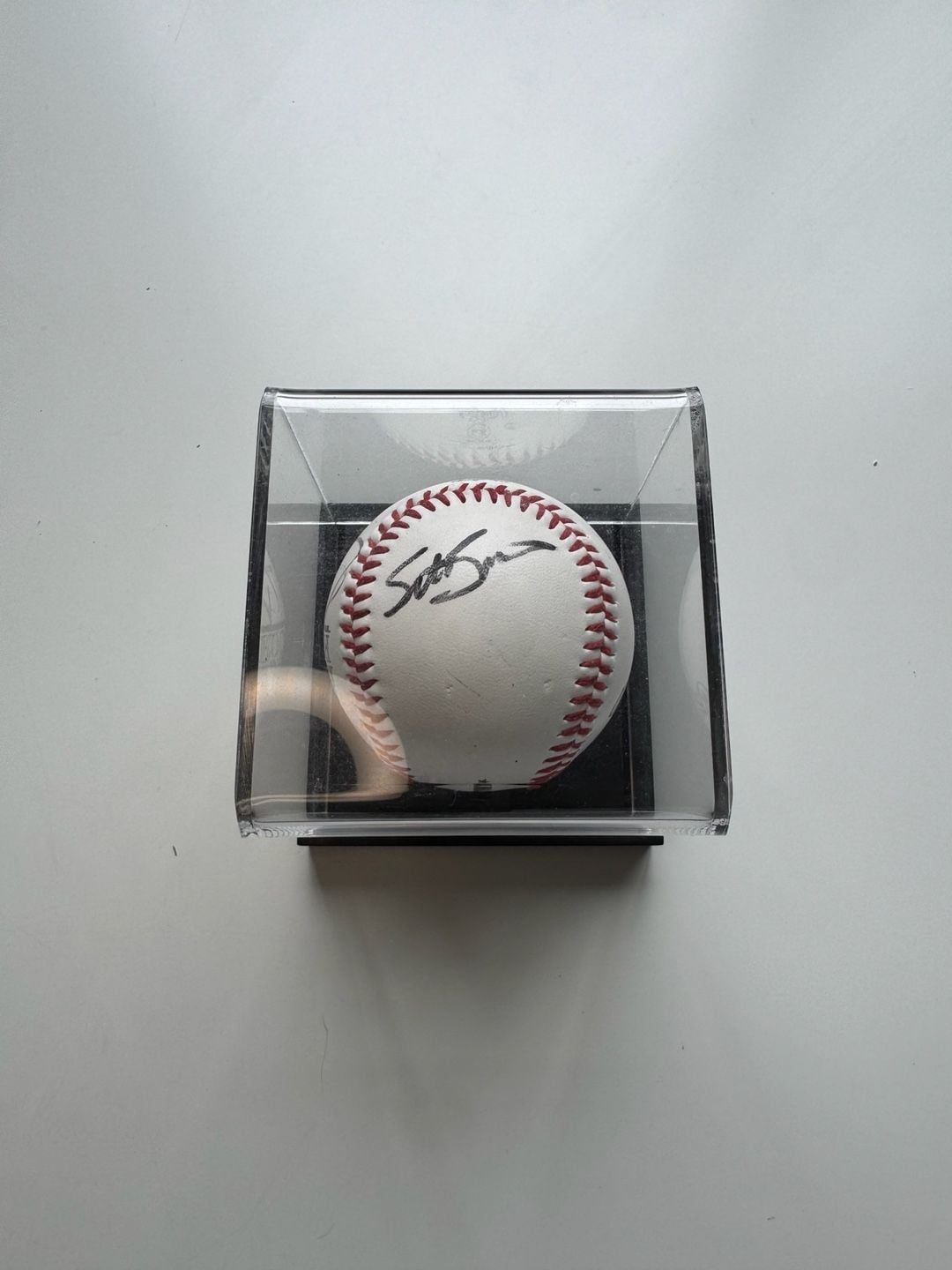 Chris Ianetta and Seth Smith Colorado Rockies Signed Baseball W/ Display Case 2